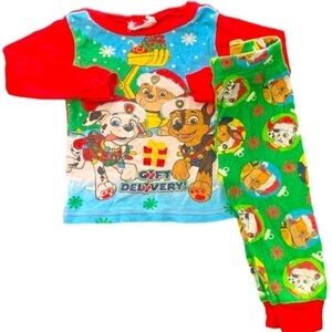 Paw Patrol Christmas 2 Piece Long Sleeve Pajamas Size 18Mos